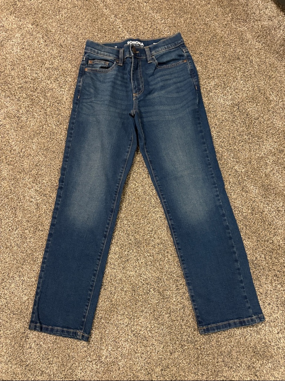 Sonoma Kids Straight-Leg Jeans in Medium Blue
